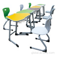 Fixed Single Desk And Chair PP Multifunction School Tables Chair Supplier